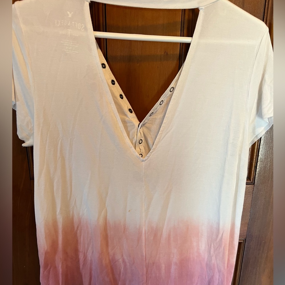 American Eagle tie dye soft & sexy top - Picture 3 of 5